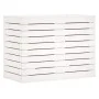 Wäschekorb aus massivem weißem Kiefernholz, 88,5 x 44 x 66 cm von vidaXL, Wäschekörbe - Ref: Foro24-832320, Preis: 118,73 €, ...
