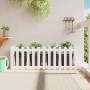 Raised garden bed with white pine wood fence 150x50x50cm by vidaXL, Pots and planters - Ref: Foro24-832493, Price: 55,01 €, D...