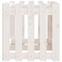 Raised garden bed with white pine wood fence 150x50x50cm by vidaXL, Pots and planters - Ref: Foro24-832493, Price: 55,01 €, D...
