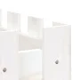 Hochbeet mit weißem Kiefernholzzaun, 150 x 50 x 50 cm von vidaXL, Töpfe und Pflanzgefäße - Ref: Foro24-832493, Preis: 54,37 €...
