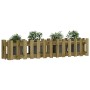 Raised garden bed fence impregnated pine wood 150x30x30cm by vidaXL, Pots and planters - Ref: Foro24-832491, Price: 38,85 €, ...