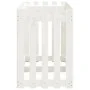 Arriate elevado jardín con valla madera pino blanco 150x50x70cm de vidaXL, Maceteros y jardineras - Ref: Foro24-832498, Preci...