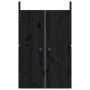 Außenküchentüren 2 Einheiten schwarzes Kiefernholz 50x9x82 cm von vidaXL, Schranktüren - Ref: Foro24-832362, Preis: 42,47 €, ...