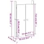 Außenküchentüren 2 Einheiten schwarzes Kiefernholz 50x9x82 cm von vidaXL, Schranktüren - Ref: Foro24-832362, Preis: 42,05 €, ...