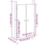 Außenküchentüren 2 Einheiten schwarzes Kiefernholz 50x9x82 cm von vidaXL, Schranktüren - Ref: Foro24-832362, Preis: 42,47 €, ...