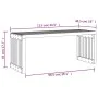 Douglas solid wood extendable garden bench 212.5x40.5x45 cm by vidaXL, garden benches - Ref: Foro24-832528, Price: 108,65 €, ...