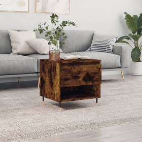 Smoked oak engineered wood coffee table 50x46x50 cm by vidaXL, Coffee table - Ref: Foro24-830902, Price: 36,51 €, Discount: %