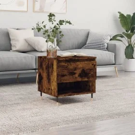 Smoked oak engineered wood coffee table 50x46x50 cm by vidaXL, Coffee table - Ref: Foro24-830902, Price: 36,19 €, Discount: %