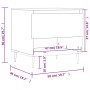 Couchtisch aus geräuchertem Eichenholzwerkstoff, 50 x 46 x 50 cm von vidaXL, Couchtisch - Ref: Foro24-830902, Preis: 36,51 €,...