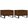 Coffee tables 2 pcs engineered wood brown oak 50x46x35cm by vidaXL, Coffee table - Ref: Foro24-830891, Price: 65,61 €, Discou...