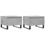 Coffee tables 2 units concrete gray engineered wood 50x46x35 cm by vidaXL, Coffee table - Ref: Foro24-830885, Price: 63,50 €,...