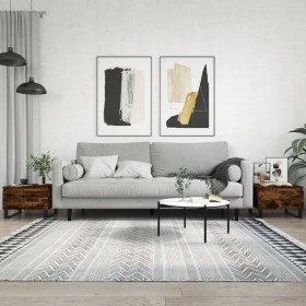 Center tables 2 pcs engineered wood smoked oak 50x46x35 cm by vidaXL, Coffee table - Ref: Foro24-830887, Price: 63,89 €, Disc...