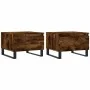 Mesas centro 2 uds madera ingeniería roble ahumado 50x46x35 cm de vidaXL, Mesas de centro - Ref: Foro24-830887, Precio: 63,33...