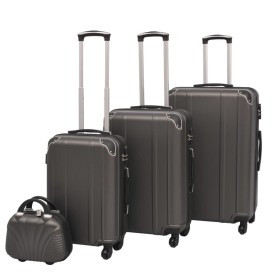 Set aus starren Koffern, vier anthrazitfarbene Einheiten von vidaXL, Koffer - Ref: Foro24-91195, Preis: 143,34 €, Rabatt: %