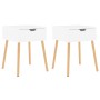 Bedside tables 2 units plywood white 40x40x56 cm by vidaXL, Nightstands - Ref: Foro24-326796, Price: 97,36 €, Discount: %