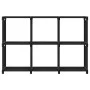 Shelving with 6 black fabric cubes 103x30x72.5 cm by vidaXL, Bookcases and shelves - Ref: Foro24-322606, Price: 23,76 €, Disc...