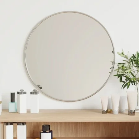 Round silver wall mirror Ø 40 cm by vidaXL, Mirrors - Ref: Foro24-348175, Price: 30,95 €, Discount: %