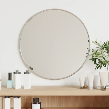 Round silver wall mirror Ø 40 cm by vidaXL, Mirrors - Ref: Foro24-348175, Price: 35,13 €, Discount: %