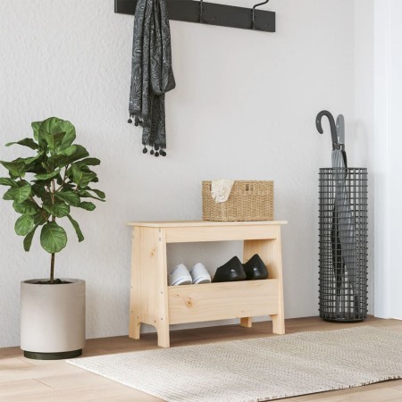Massivholz-Empfangsbank aus Kiefer 60x28x45 cm von vidaXL, Bänke für Hallen und Lager - Ref: Foro24-837385, Preis: 38,27 €, R...