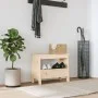 Banco de recibidor madera maciza de pino 60x28x45 cm de vidaXL, Bancos para recibidores y almacenamiento - Ref: Foro24-837385...