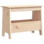 Banco de recibidor madera maciza de pino 60x28x45 cm de vidaXL, Bancos para recibidores y almacenamiento - Ref: Foro24-837385...