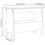 Massivholz-Empfangsbank aus Kiefer 60x28x45 cm von vidaXL, Bänke für Hallen und Lager - Ref: Foro24-837385, Preis: 38,27 €, R...