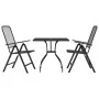 Juego de comedor de jardín 3 pzas malla metálica gris antracita by vidaXL, Garden sets - Ref: Foro24-3211817, Price: 195,32 €...