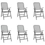 Juego de comedor de jardín 7 pzas malla metálica gris antracita by vidaXL, Garden sets - Ref: Foro24-3211822, Price: 414,49 €...