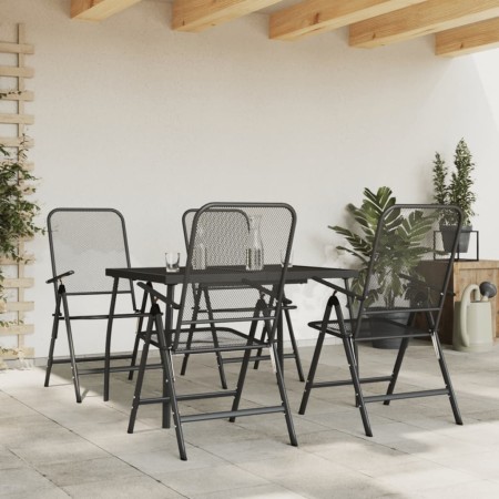Gartenset 5-teilig, anthrazitgraues Metallgitter-Esszimmer-Set von vidaXL, Gartensets - Ref: Foro24-3211820, Preis: 288,73 €,...