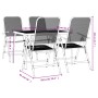 Gartenset 5-teilig, anthrazitgraues Metallgitter-Esszimmer-Set von vidaXL, Gartensets - Ref: Foro24-3211820, Preis: 288,73 €,...