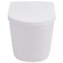 Inodoro de montaje en pared de cerámica blanco de vidaXL, Baños - Ref: Foro24-244270, Precio: 134,19 €, Descuento: %