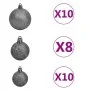 Árbol de Navidad artificial con 300 LED bolas y nieve 240 cm by vidaXL, Christmas trees - Ref: Foro24-3210163, Price: 115,76 ...