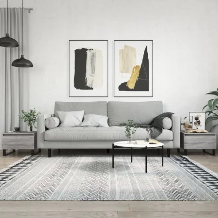 Coffee tables 2 units Sonoma gray engineered wood 50x46x35 cm by vidaXL, Coffee table - Ref: Foro24-830889, Price: 77,14 €, D...