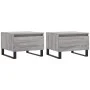 Coffee tables 2 units Sonoma gray engineered wood 50x46x35 cm by vidaXL, Coffee table - Ref: Foro24-830889, Price: 77,14 €, D...