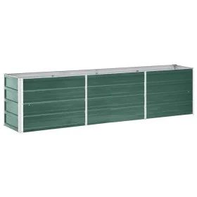 Grünes Gartenbett aus verzinktem Stahl, 240 x 40 x 45 cm von vidaXL, Töpfe und Pflanzgefäße - Ref: Foro24-47045, Preis: 58,03...