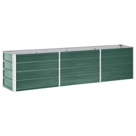 Grünes Gartenbett aus verzinktem Stahl, 240 x 40 x 45 cm von vidaXL, Töpfe und Pflanzgefäße - Ref: Foro24-47045, Preis: 58,70...