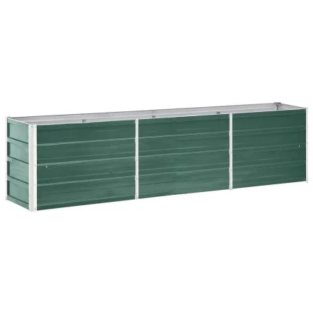 Grünes Gartenbett aus verzinktem Stahl, 240 x 40 x 45 cm von vidaXL, Töpfe und Pflanzgefäße - Ref: Foro24-47045, Preis: 57,26...