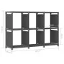 Shelving with 6 gray fabric cubes 103x30x72.5 cm by vidaXL, Bookcases and shelves - Ref: Foro24-322608, Price: 29,25 €, Disco...