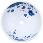 White and blue ceramic round countertop washbasin Φ41x14 cm by vidaXL, Sinks - Ref: Foro24-155048, Price: 115,10 €, Discount: %