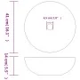 White and blue ceramic round countertop washbasin Φ41x14 cm by vidaXL, Sinks - Ref: Foro24-155048, Price: 115,10 €, Discount: %