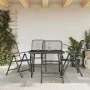 Garten-Essgruppe 5-teilig anthrazitgraues Metallgeflecht von vidaXL, Gartensets - Ref: Foro24-3211819, Preis: 285,71 €, Rabat...