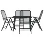 Garten-Essgruppe 5-teilig anthrazitgraues Metallgeflecht von vidaXL, Gartensets - Ref: Foro24-3211819, Preis: 285,71 €, Rabat...