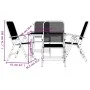 Garden dining set 5 pieces anthracite gray metal mesh by vidaXL, Garden sets - Ref: Foro24-3211819, Price: 285,71 €, Discount: %