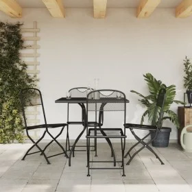 Garten-Essgruppe 5-teilig anthrazitgraues Metallgeflecht von vidaXL, Gartensets - Ref: Foro24-3211810, Preis: 231,74 €, Rabat...