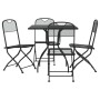 Juego de comedor de jardín 5 pzas malla metálica gris antracita de vidaXL, Conjuntos de jardín - Ref: Foro24-3211810, Precio:...