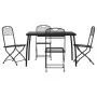 Garten-Essgruppe 5-teilig anthrazitgraues Metallgeflecht von vidaXL, Gartensets - Ref: Foro24-3211812, Preis: 237,17 €, Rabat...