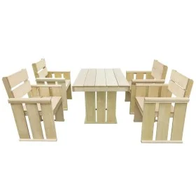 5-piece garden dining set made of impregnated pine wood by vidaXL, Garden sets - Ref: Foro24-43261, Price: 379,99 €, Discount: %