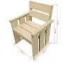 5-piece garden dining set made of impregnated pine wood by vidaXL, Garden sets - Ref: Foro24-43261, Price: 379,99 €, Discount: %
