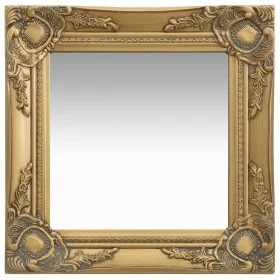Golden baroque style wall mirror 40x40 cm by vidaXL, Mirrors - Ref: Foro24-320305, Price: 44,58 €, Discount: %