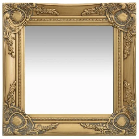 Golden baroque style wall mirror 40x40 cm by vidaXL, Mirrors - Ref: Foro24-320305, Price: 44,58 €, Discount: %